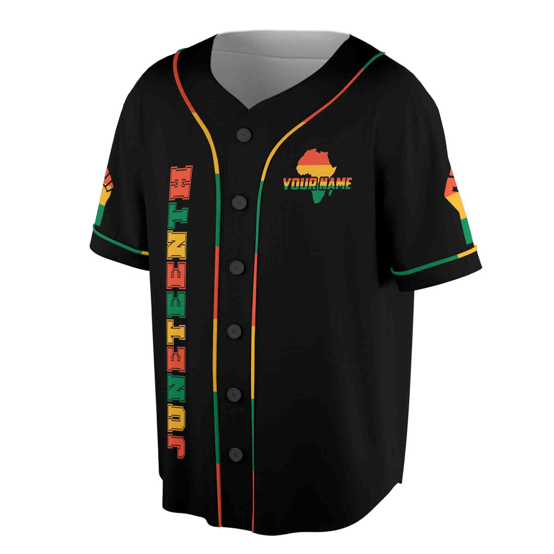 Customize Name Black Pride Juneteenth Black Power American Baseball Jersey Shirt S-5XL