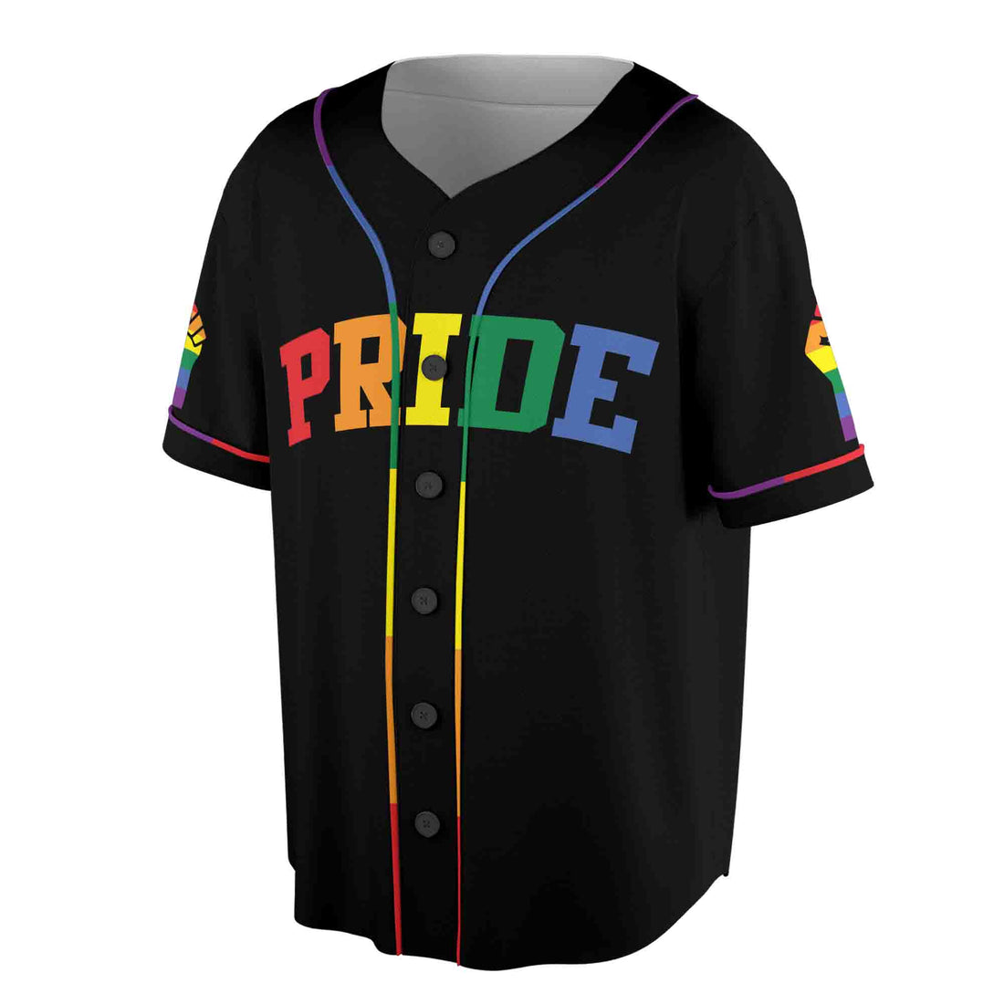 Customize Name Number Colorful Rainbow Pride Month LGBT Team Unisex Baseball Jersey S-5XL