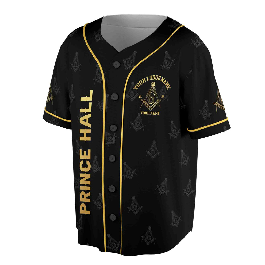 Customize Name Lodge Name Prince Hall PHA Freemasonry Masonic Baseball Jersey S-5XL