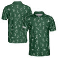 Stickfigures Playing Golf Doodling Men's Polo Shirt S-5XL