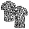 Funny Man Playing Golf Pattern Men's Polo Shirt S-5XL
