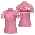 Pink Leopard Math Teacher Short Sleeve for Funny Math Women Polo Shirt S-5XL