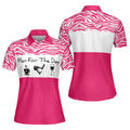 Plan For The Day Pink Golf Short Sleeve Women's Polo Shirts S-5XL