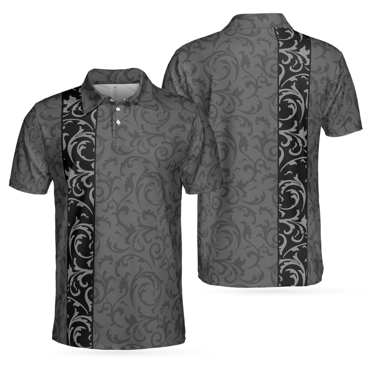 Premium Floral Modern Style Short Sleeve Golf Shirt Men's Polo Shirt S-5XL