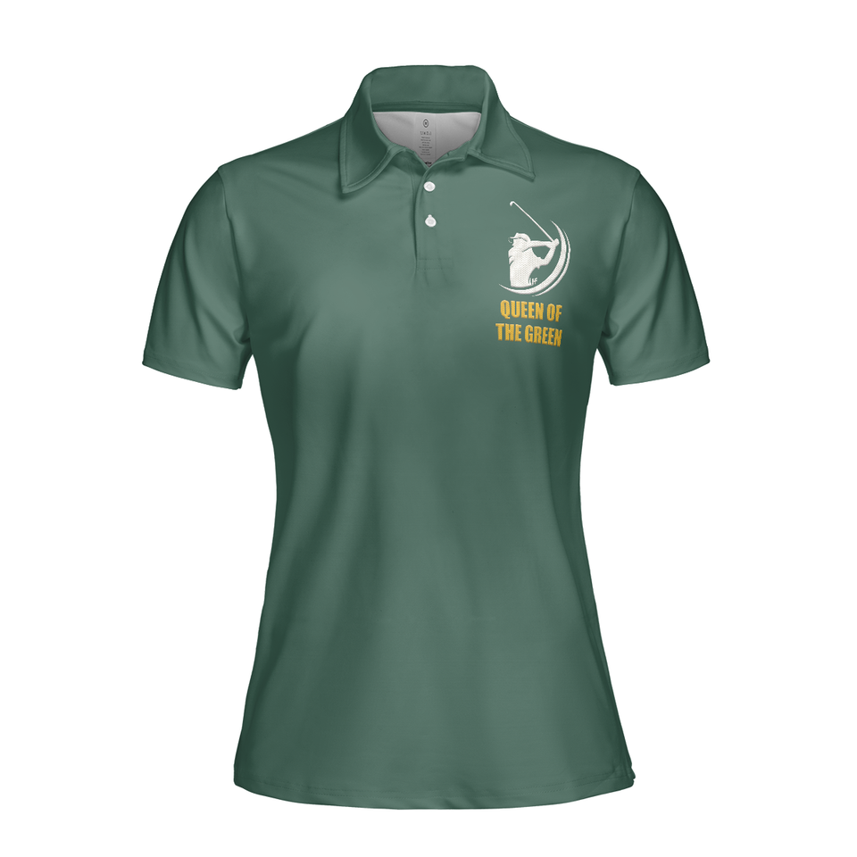 Queen Of The Green Golf Polo Shirt Short Sleeve Women Polo Shirt S-5XL