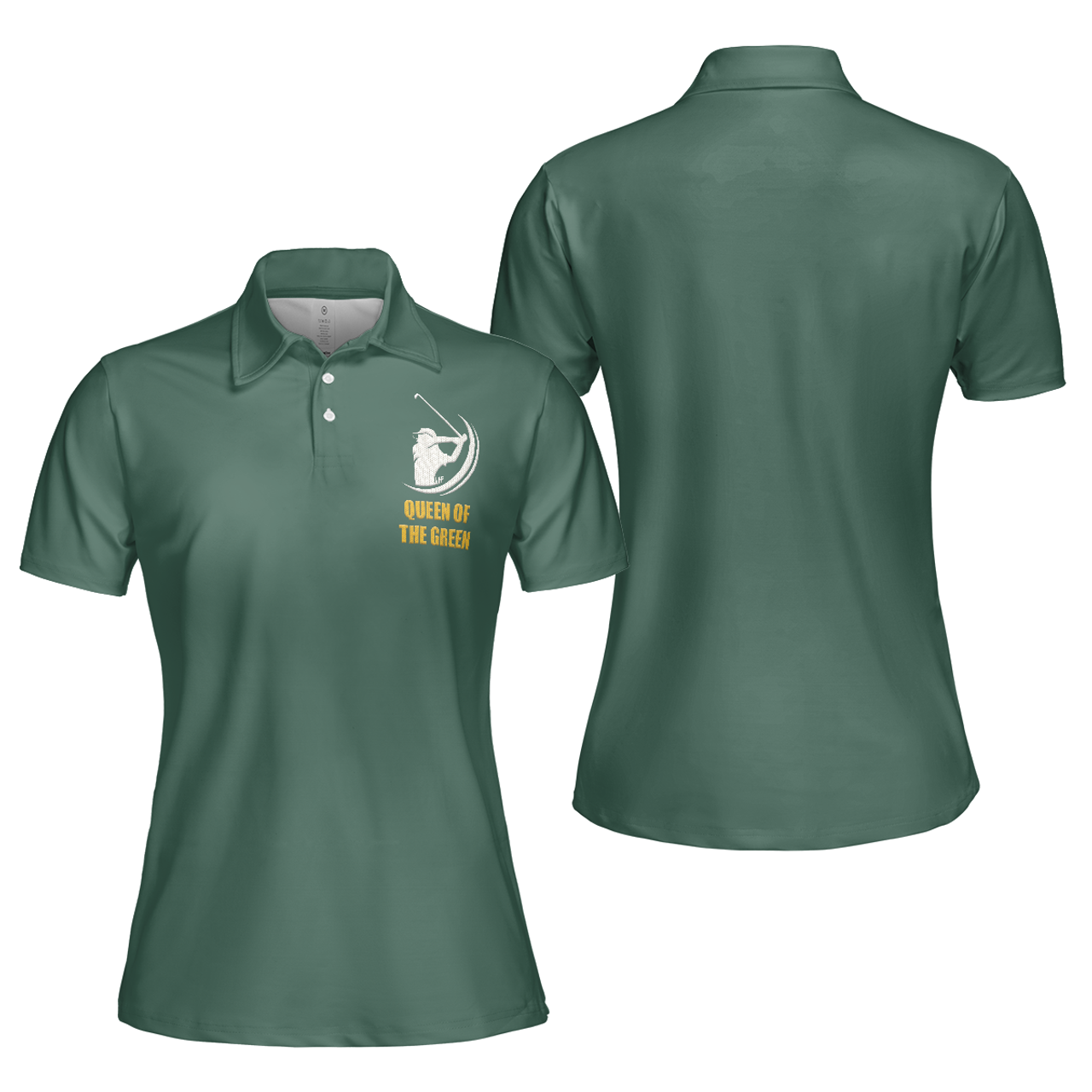 Queen Of The Green Golf Polo Shirt Short Sleeve Women Polo Shirt S-5XL