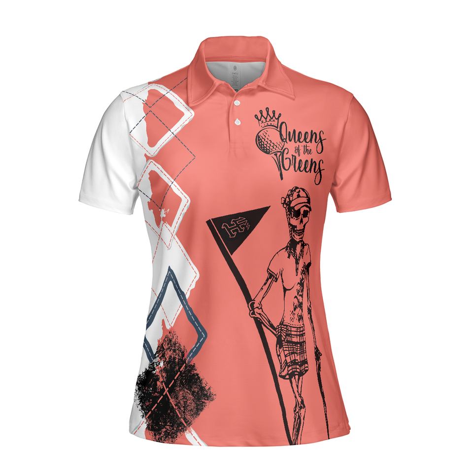 Queens Of The Greens Golf Female Golfer Short Sleeve Women Polo Shirt S-5XL