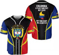 Customize Colombia Flag Jersey Shirt for Men Women Baseball Jersey