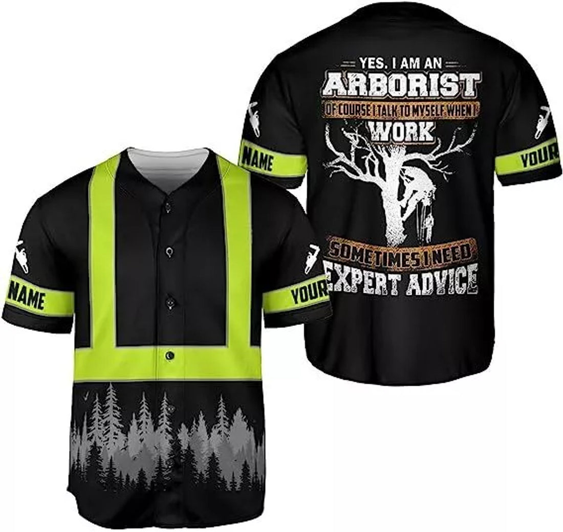 Custom Arborist Baseball Jersey Shirt Baseball Jersey S-5XL