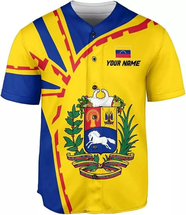 Custom Venezuela Baseball Jersey Shirt Baseball Jersey S-5XL