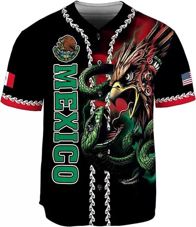 Custom Mexico Soccer Shirt Mexican Jersey Baseball Jersey S-5XL