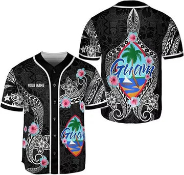 Colombia Guam Novelty Baseball Jersey Short Sleeve 3D Baseball Jersey S-5XL