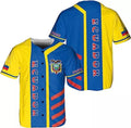 Custom Ecuador Baseball Shirt Ecuador Flag Baseball Jersey S-5XL