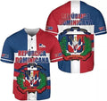 Custom Dominican Republic Baseball Jersey Shirt S-5XL