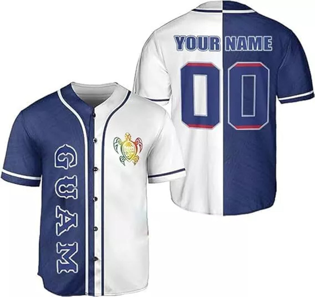 Custom Guam Baseball Jersey Islander Pride Baseball Jersey S-5XL