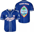 Custom Guam Baseball Jersey Shirt Guam Island Pride Baseball Jersey S-5XL