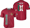 Custom Mexico Baseball Soccer Shirt Mexican Jersey Baseball Jersey S-5XL