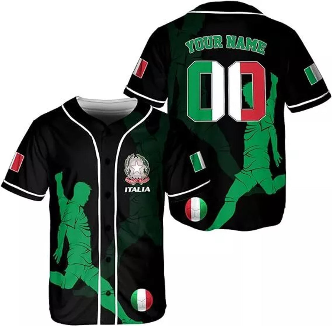 Custom Italia Baseball Jersey Italian Shirt Baseball Jersey S-5XL