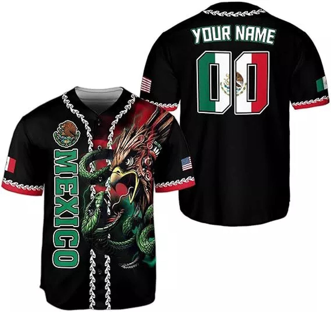 Custom Mexico Soccer Shirt Mexican Jersey Baseball Jersey S-5XL