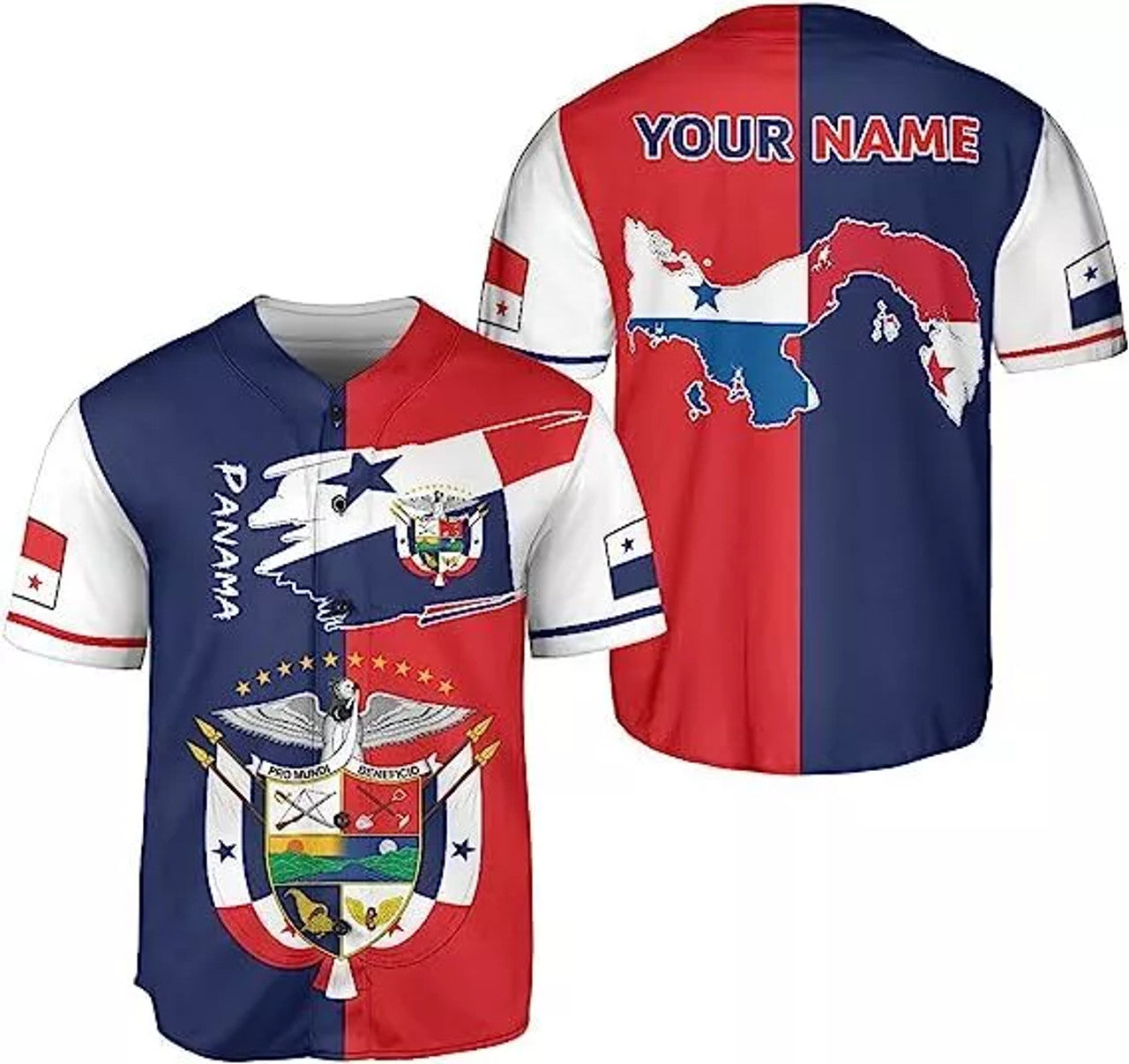 Custom Panama Baseball Camisa Shirt Panamanian Flag Baseball Jersey S-5XL