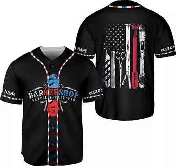 Personalized Baseball Jersey Hairdresser Barber Life Baseball Jersey S-5XL