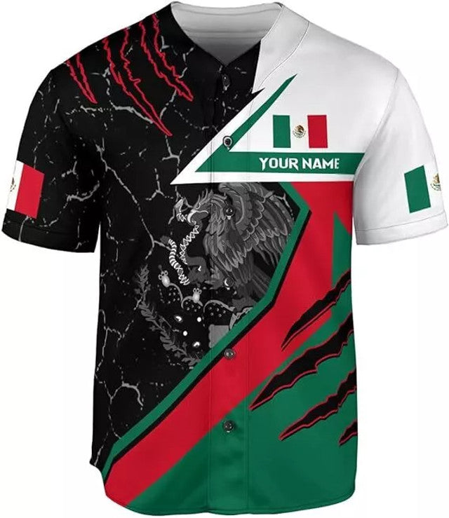 Custom Mexico Baseball Jersey Soccer Shirt Mexican Baseball Jersey S-5XL