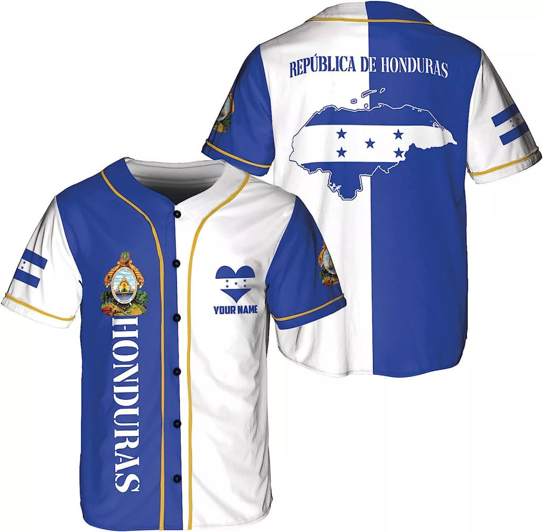 Custom Honduras Baseball Jersey Shirt Honduras Jersey Baseball Jersey S-5XL