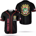 Custom Puerto Rico Baseball Shirt Team Name Baseball Jersey S-5XL