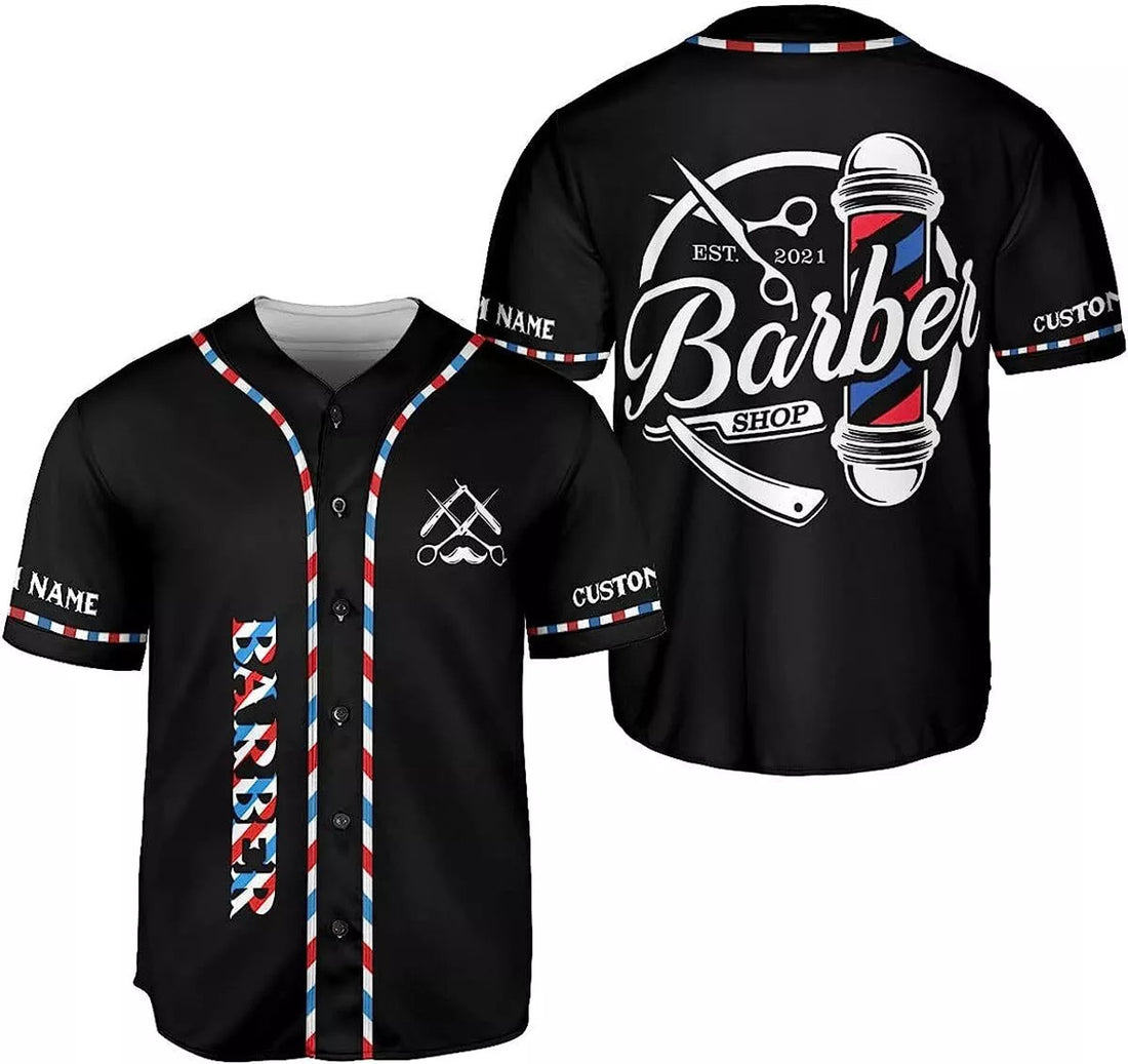 Personalized Baseball Jersey Hairdresser Barber Life Baseball Jersey S-5XL