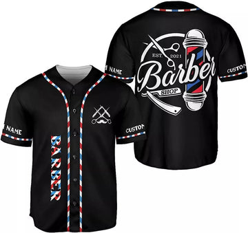 Personalized Baseball Jersey Hairdresser Barber Life Baseball Jersey S-5XL