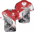Custom Poland Baseball Jersey Polska Tshirt Poland Shirt Baseball Jersey S-5XL