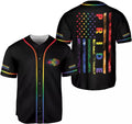 Custom Rainbow Pride LGBT Love is Love Baseball Jersey S-5XL