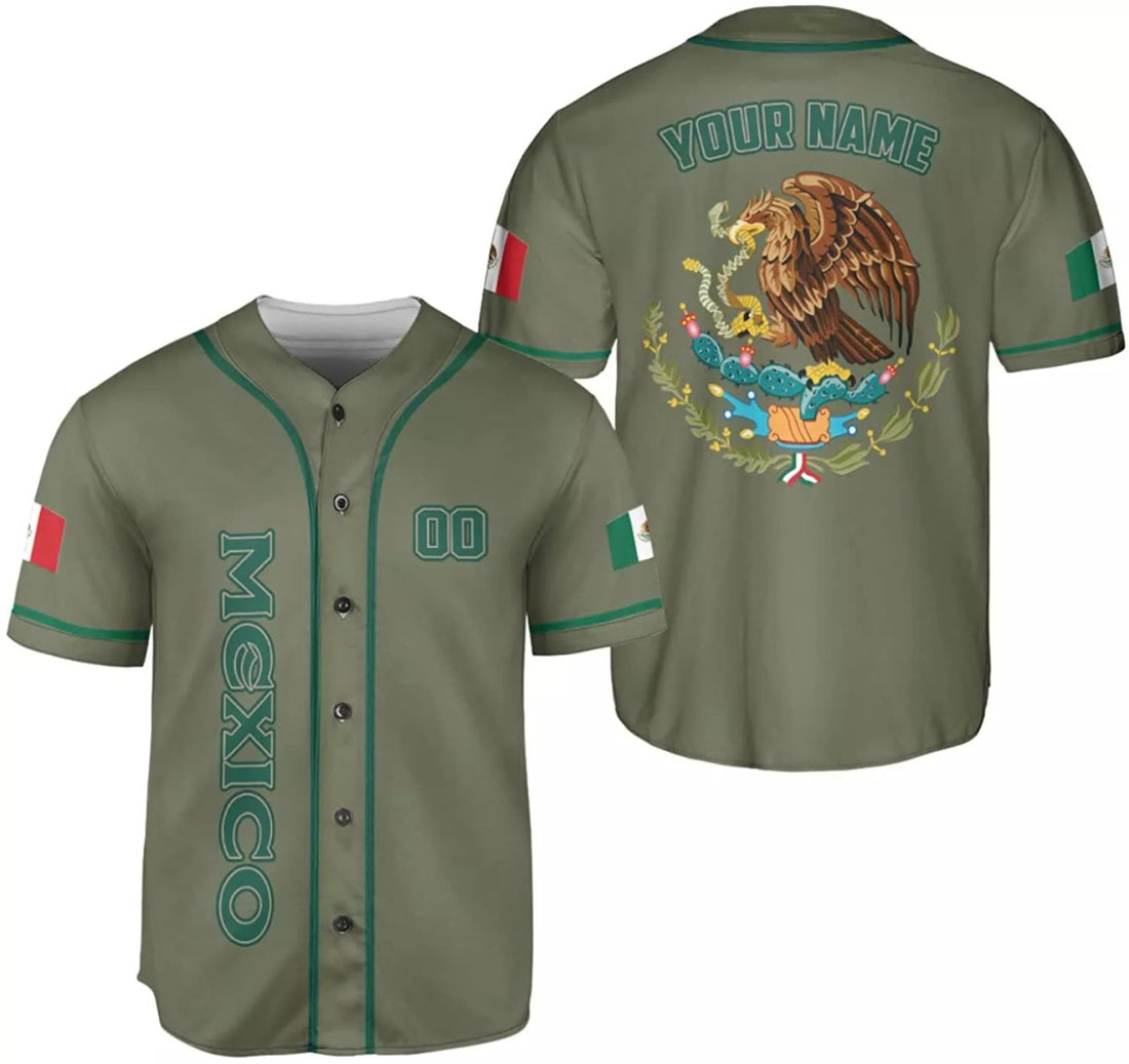 Custom Mexico Baseball Jersey with Name for Baseball Jersey S-5XL