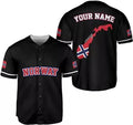 Custom Norway Baseball Jersey Norwegian Pride Baseball Jersey S-5XL