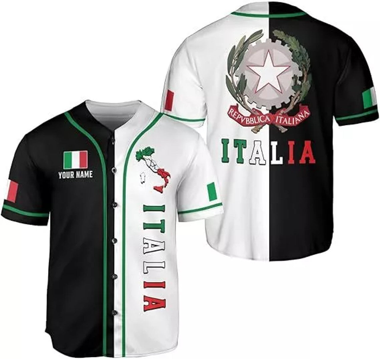 Custom Italia Baseball Jersey for Men Baseball Jersey S-5XL