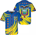 Custom Ecuador Baseball Shirt Ecuador Flag Jersey Baseball Jersey S-5XL