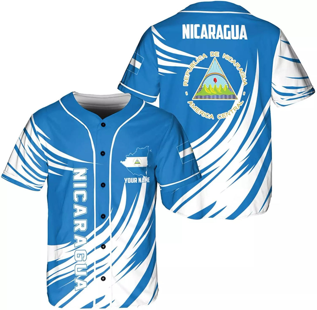 Custom Nicaragua Baseball Jersey Shirt Camisas Baseball Jersey S-5XL