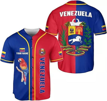 Custom Venezuela Baseball Jersey Venezuelan Shirt Baseball Jersey S-5XL