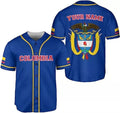 Custom Personalized Colombia Flag Baseball Jersey Shirt Baseball Jersey S-5XL