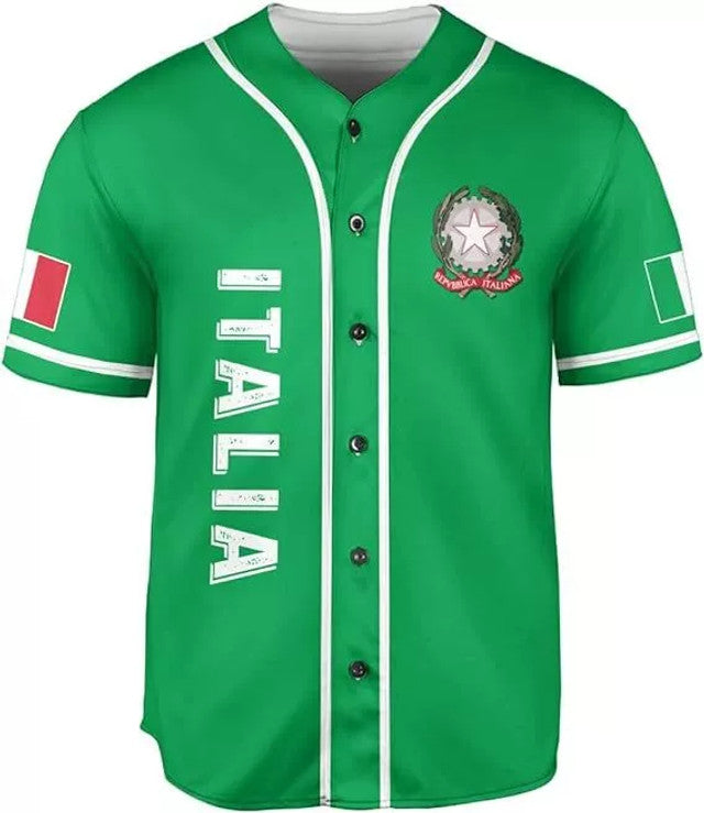 Custom Italian Shirts Italian Jersey Baseball Jersey S-5XL