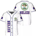 Custom Belize Baseball Jersey Shirt Belizean Flag Pride Baseball Jersey S-5XL