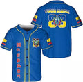 Custom Ecuador Baseball Shirt Ecuador Flag Baseball Jersey S-5XL