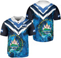 Personalized El Salvador Flag Baseball Jersey Shirt Baseball Jersey S-5XL