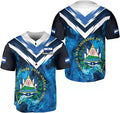 Personalized El Salvador Flag Baseball Jersey Shirt Baseball Jersey S-5XL