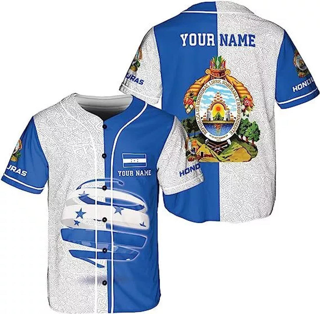 Custom Honduras Baseball Jersey Shirt Camisas Hombres Baseball Jersey S-5XL