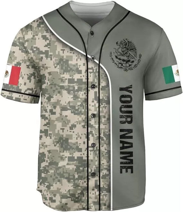 Custom Mexico Jersey Mexicana Baseball Shirt Baseball Jersey S-5XL