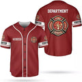 Custom Firefighter Baseball Jersey Thin Red Line Baseball Jersey S-5XL
