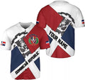Custom Dominican Republic Baseball Jersey Shirt S-5XL