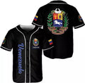 Custom Venezuela Baseball Jersey Proud Venezuelan Flag Baseball Jersey S-5XL