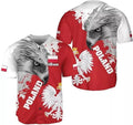 Custom Poland Baseball Jersey Polska Shirt Baseball Jersey S-5XL